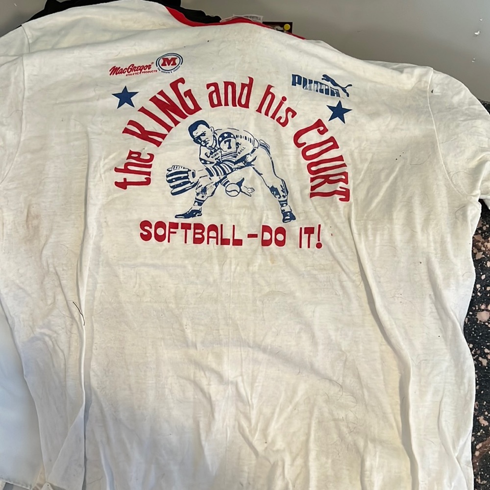 Old school Badass tee XL hung and his court tee a classic